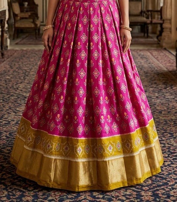 Silk Lehenga - PSSIG16-FSLGCSSDC-12
