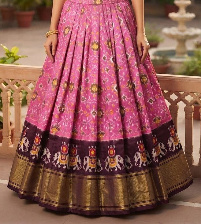 Silk Lehenga - PSSIG16-FSLGCSSDC-22