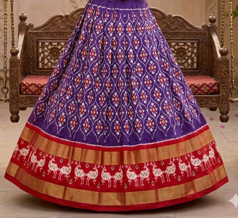 Silk Lehenga - PSSIL07-FSLGDSSCC-06