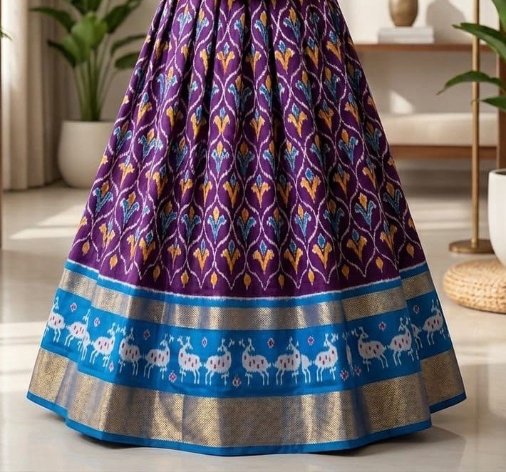 Silk Lehenga - PSSIL07-FSLGDSSCC-15