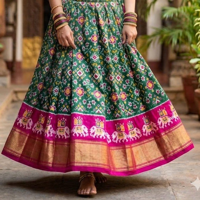 Silk Lehenga - PSSIL07-FSLGDSSCC-18