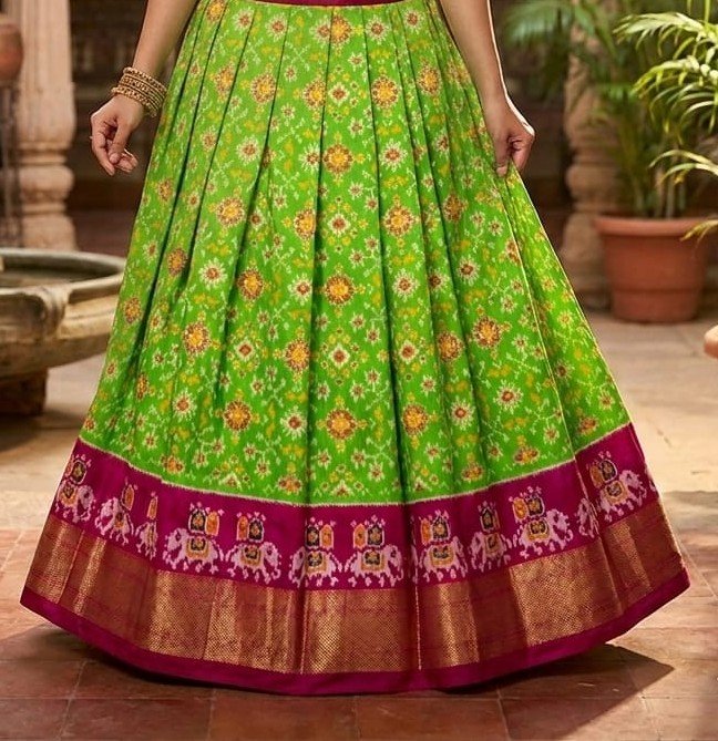 Silk Lehenga - PSSIL07-FSLGDSSCC-23