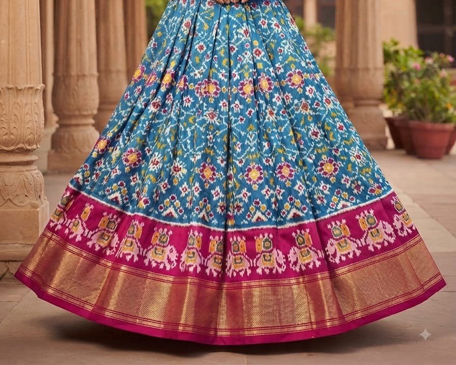 Silk Lehenga - PSSIO12-FSLGDSBCC-08