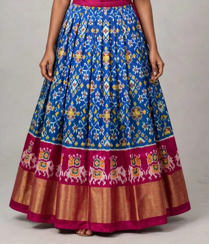 Silk Lehenga - PSSIO12-FSLGDSBCC-13
