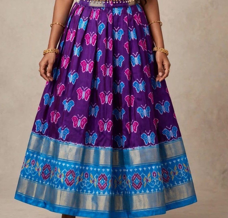 Silk Lehenga - PSSIO12-FSLGDSBCC-16