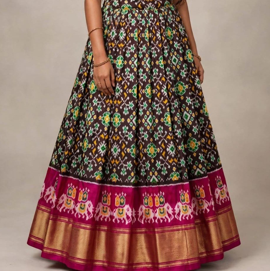 Silk Lehenga - PSSIO12-FSLGDSBCC-23
