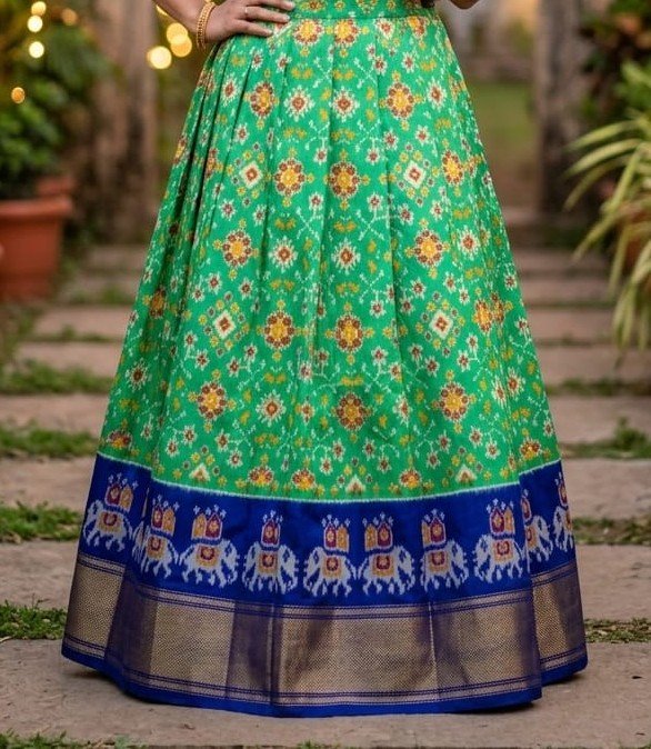 Silk Lehenga - PSSIS13-FSLGCSBCC-20