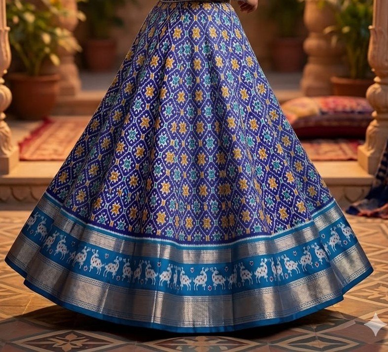 Silk Lehenga - PSSIS13-FSLGCSBCC-23