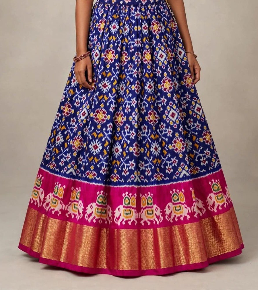 Silk Lehenga - PSSIS27-FSLGCSBCC-02