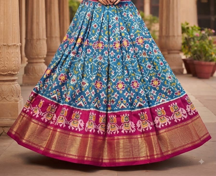 Silk Lehenga - PSSIS27-FSLGCSBCC-14