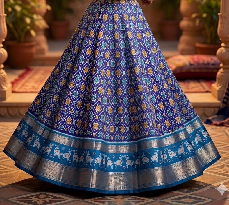 Silk Lehenga - PSSIS27-FSLGCSBCC-17