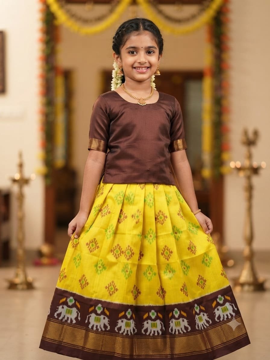 Silk Lehenga - PSSIS28-MSLGDEBDC-08
