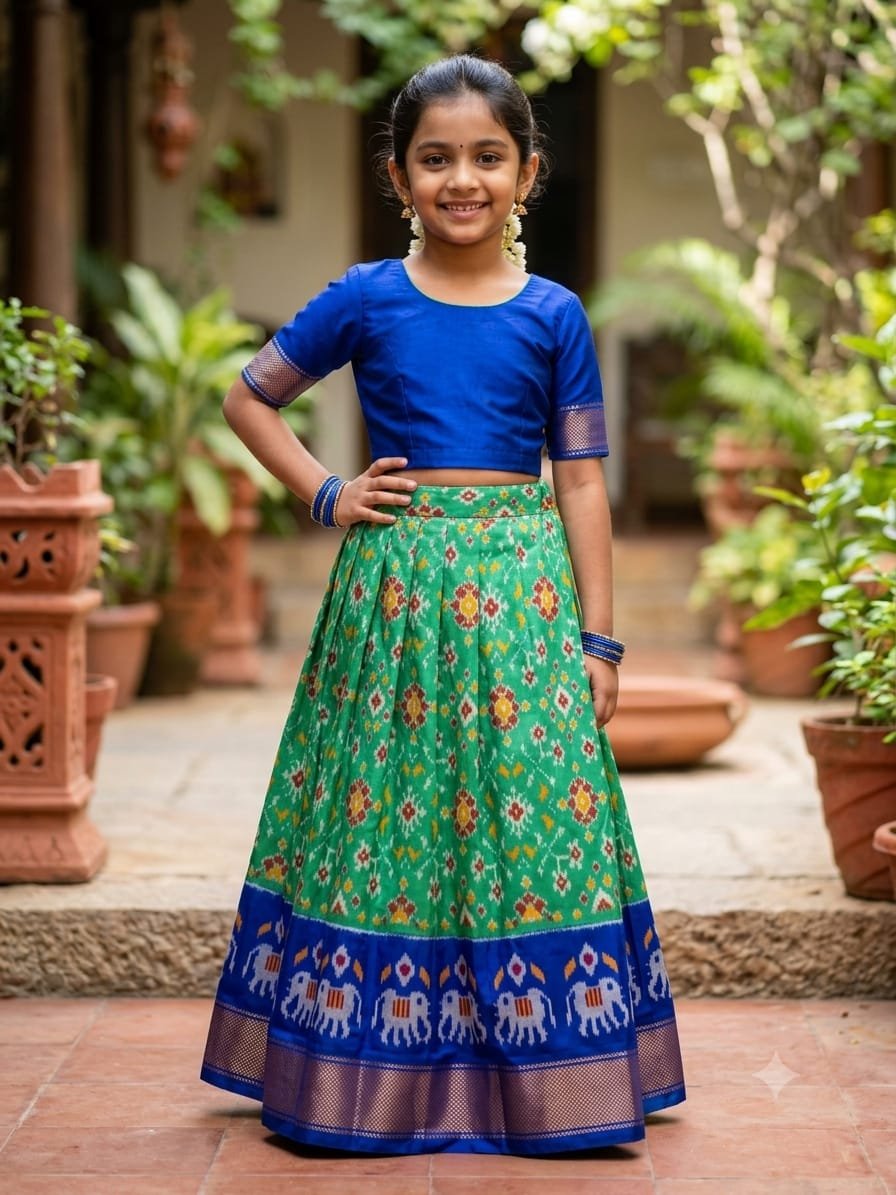 Silk Lehenga - PSSIS28-MSLGDEBDC-13